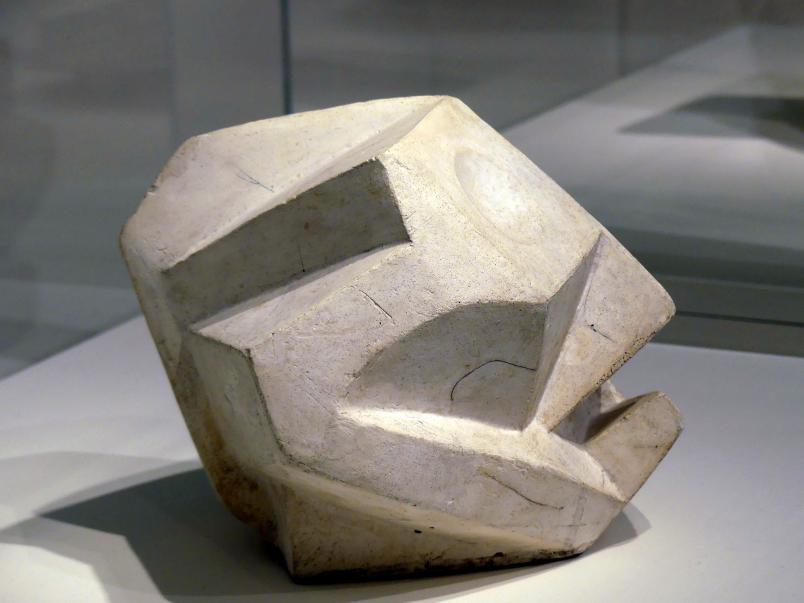 Alberto Giacometti (1914–1965), Kopf-Schädel, Prag, Nationalgalerie im Messepalast, Ausstellung "Alberto Giacometti" vom 18.07.-01.12.2019, Avantgarde, 1934, Bild 2/4