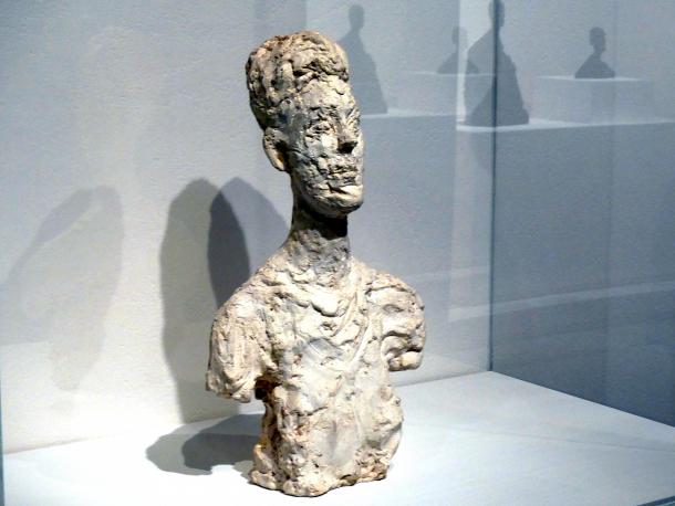 Alberto Giacometti (1914–1965), Caroline, Prag, Nationalgalerie im Messepalast, Ausstellung "Alberto Giacometti" vom 18.07.-01.12.2019, Köpfe, 1961, Bild 2/4