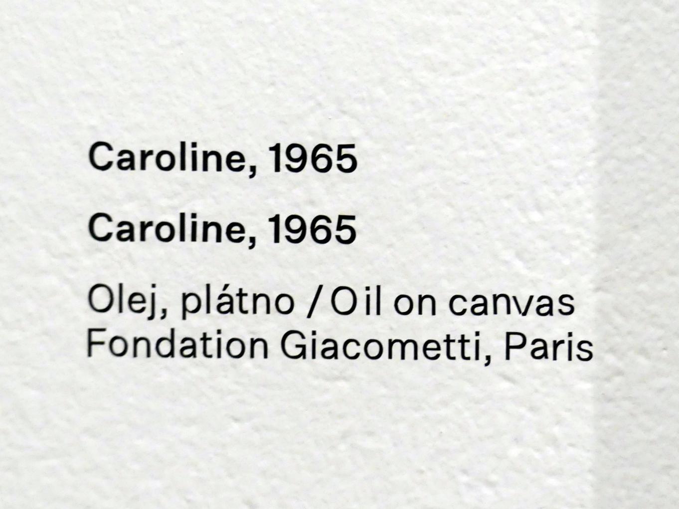 Alberto Giacometti (1914–1965), Caroline, Prag, Nationalgalerie im Messepalast, Ausstellung "Alberto Giacometti" vom 18.07.-01.12.2019, Köpfe, 1965, Bild 2/2