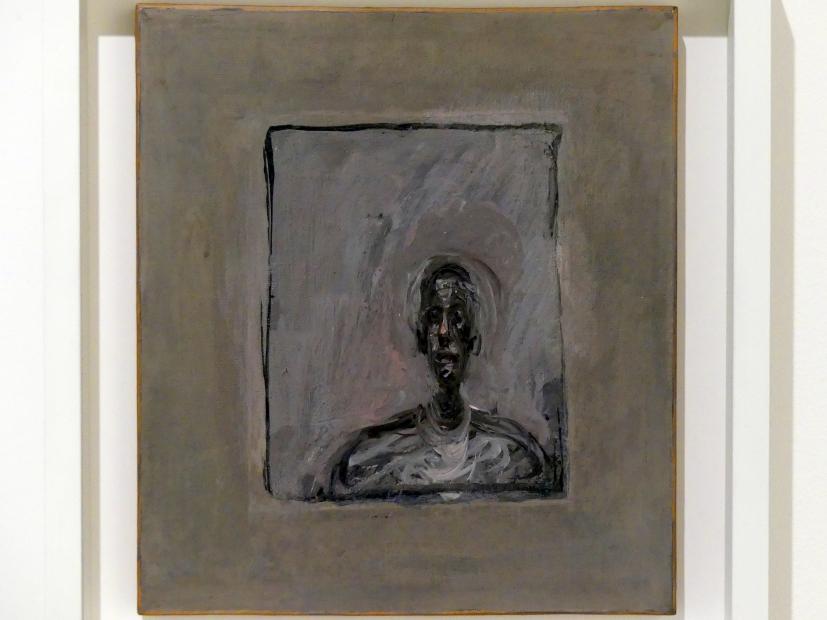 Alberto Giacometti (1914–1965), Bildnis eines Mannes, Prag, Nationalgalerie im Messepalast, Ausstellung "Alberto Giacometti" vom 18.07.-01.12.2019, Köpfe, um 1951, Bild 2/3