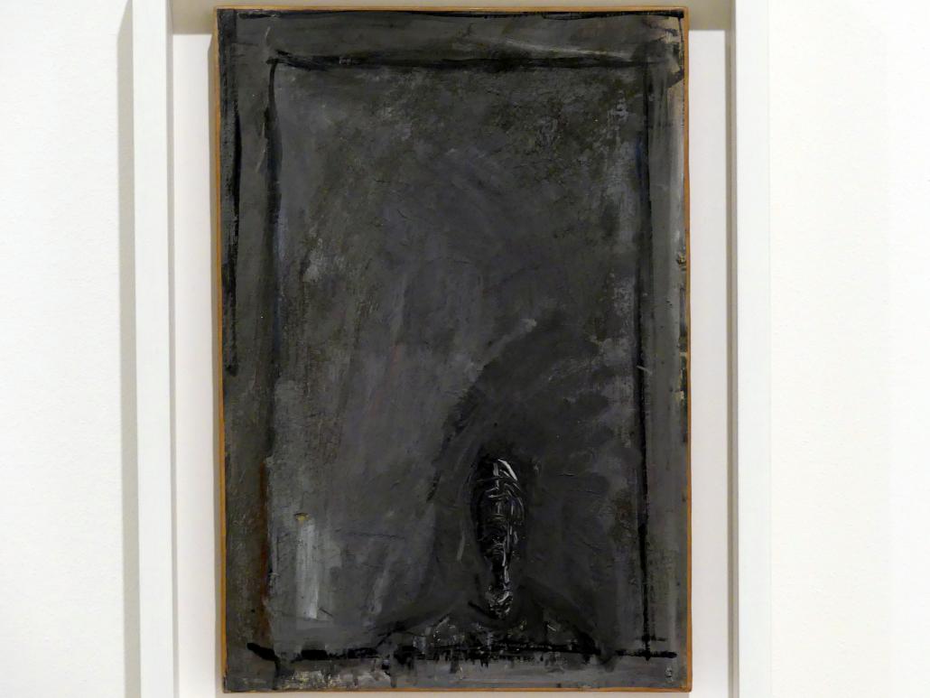 Alberto Giacometti (1914–1965), Bildnis eines Mannes, Prag, Nationalgalerie im Messepalast, Ausstellung "Alberto Giacometti" vom 18.07.-01.12.2019, Köpfe, um 1951, Bild 2/3