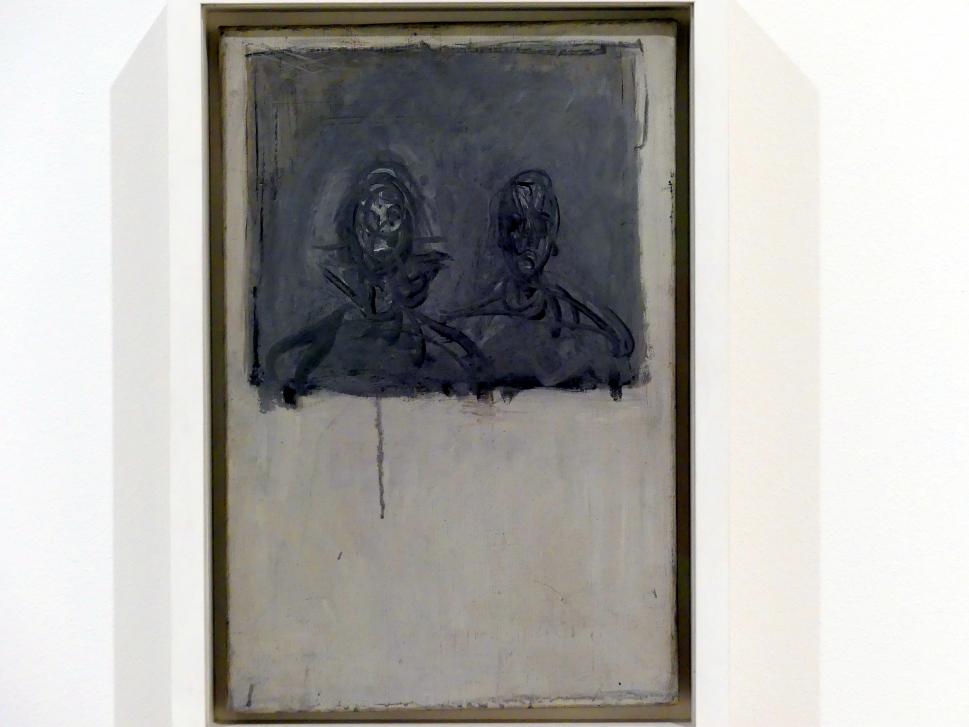 Alberto Giacometti (1914–1965), Studie zweier Köpfe, Prag, Nationalgalerie im Messepalast, Ausstellung "Alberto Giacometti" vom 18.07.-01.12.2019, Köpfe, um 1951, Bild 2/3