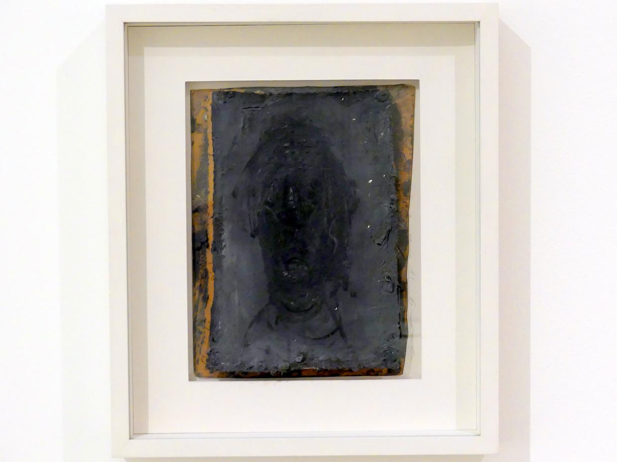 Alberto Giacometti (1914–1965), Angesicht eines Mannes, Prag, Nationalgalerie im Messepalast, Ausstellung "Alberto Giacometti" vom 18.07.-01.12.2019, Köpfe, 1956–1957
