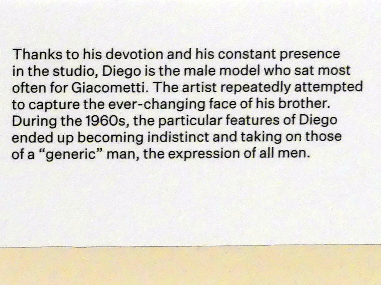 Alberto Giacometti (1914–1965), Büste eines Mannes mit Pullover, Prag, Nationalgalerie im Messepalast, Ausstellung "Alberto Giacometti" vom 18.07.-01.12.2019, Kleine Skulpturen, um 1953, Bild 5/5