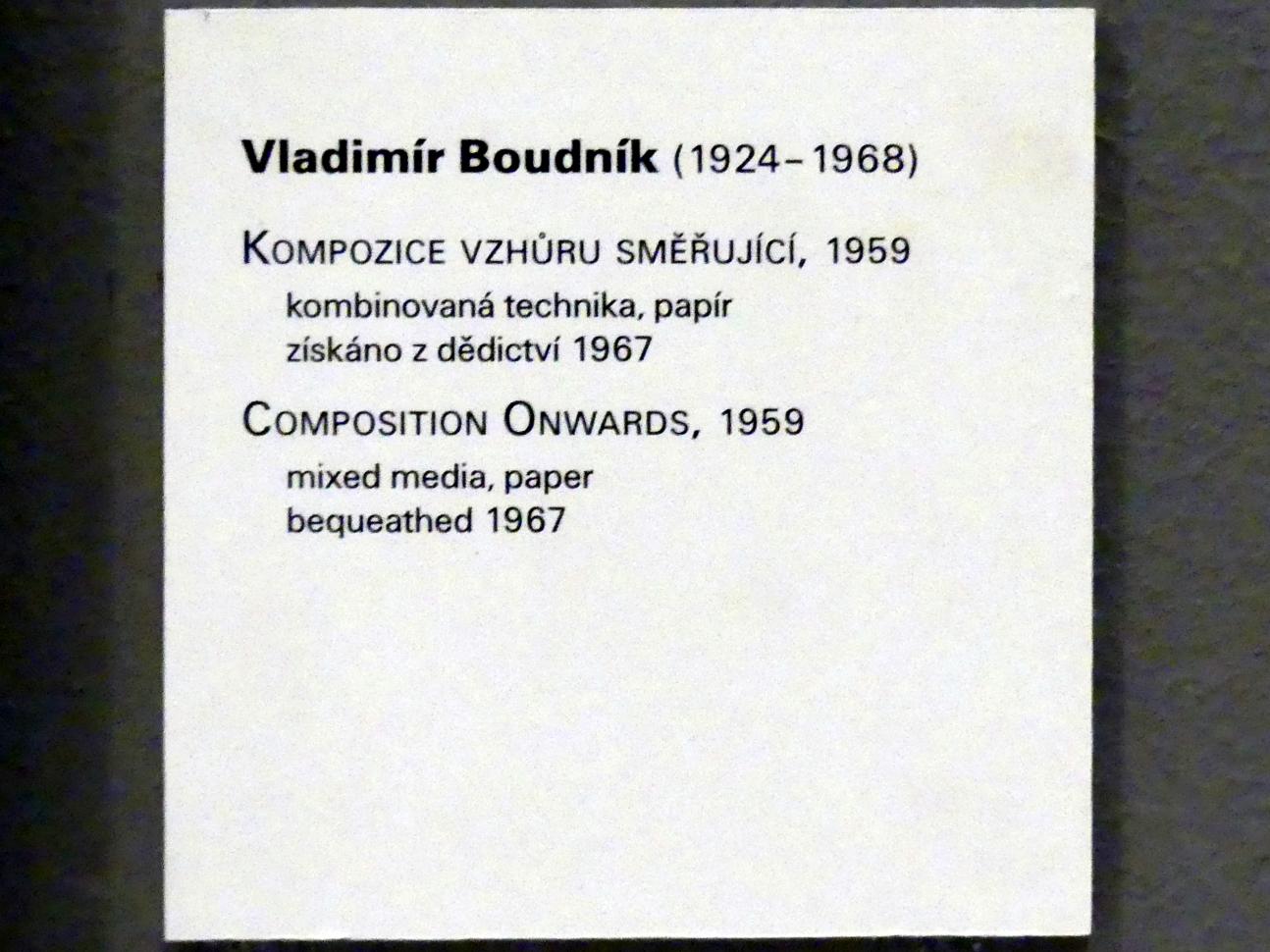Vladimír Boudník (1957–1967), Komposition vorwärts, Prag, Nationalgalerie im Messepalast, Moderne Kunst, 1959, Bild 2/2