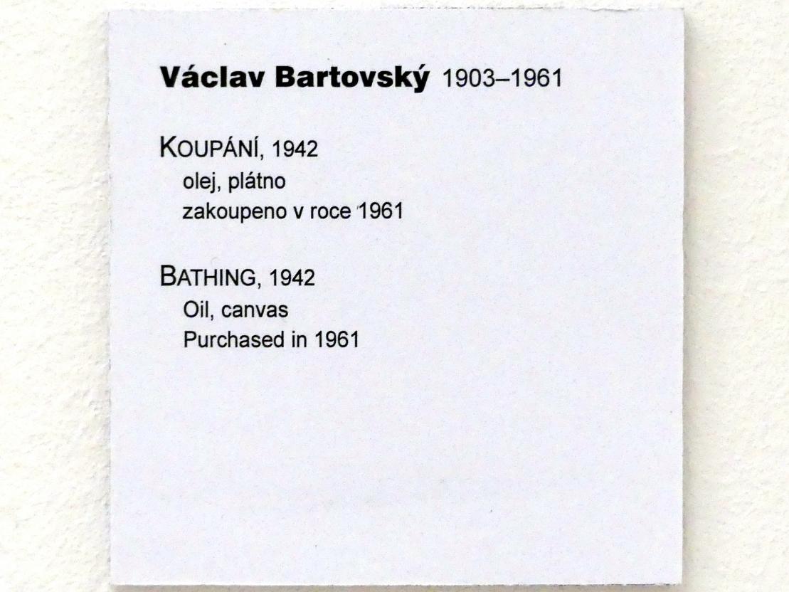 Václav Bartovský (1942–1947), Baden, Prag, Nationalgalerie im Messepalast, Moderne Kunst, 1942, Bild 2/2