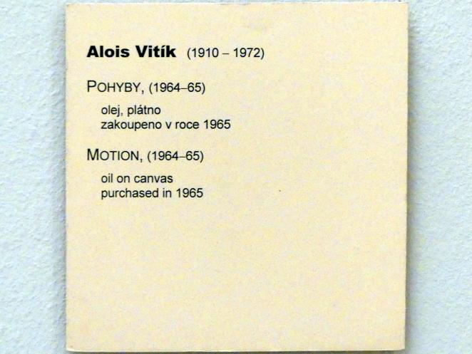 Alois Vitík (1964–1966), Bewegung, Prag, Nationalgalerie im Messepalast, Moderne Kunst, 1964–1965, Bild 2/2