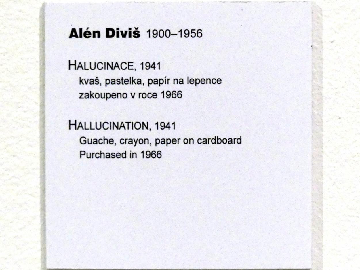 Alén Diviš (1941–1948), Halluzination, Prag, Nationalgalerie im Messepalast, Moderne Kunst, 1941, Bild 2/2