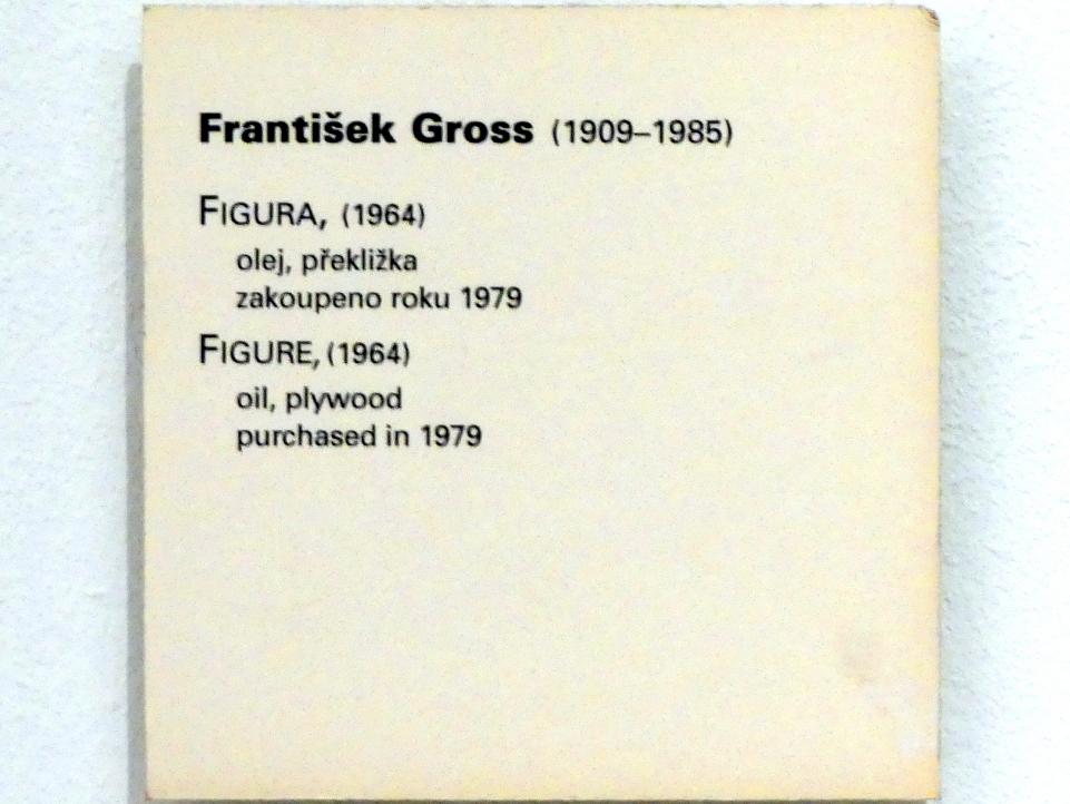 František Gross (1936–1964), Figur, Prag, Nationalgalerie im Messepalast, Moderne Kunst, 1964, Bild 2/2