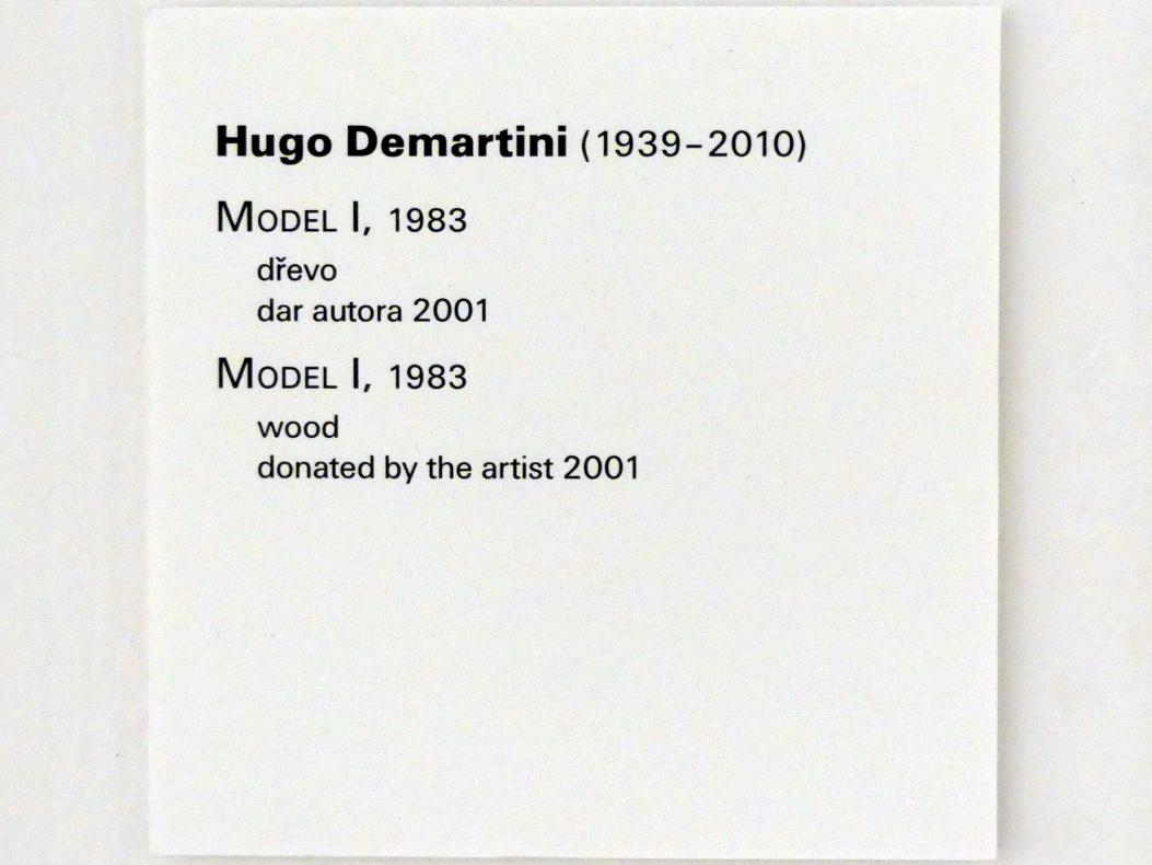Hugo Demartini (1968–1983), Modell I, Prag, Nationalgalerie im Messepalast, Moderne Kunst, 1983, Bild 3/4