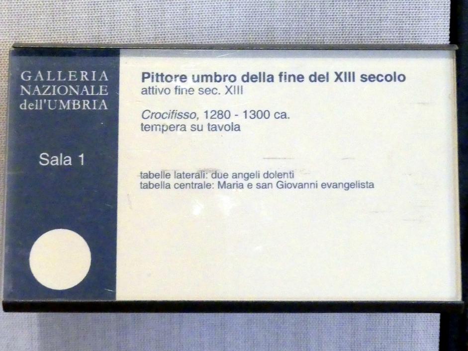 Gekreuzigter Christus, Perugia, Nationalgalerie von Umbrien (Galleria nazionale dell'Umbria), 01: Nicola a Giovanni Pisano, Arnolfo di Cambio, 1280–1300, Bild 2/2
