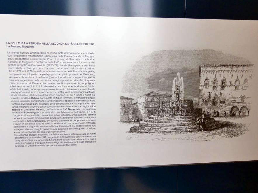 Niccolò Pisano (Nicola Pisano) (1266–1278), Wolf mit Romulus und Remus und deren Mutter Rhea Silvia, Perugia, Fontana Maggiore, jetzt Perugia, Nationalgalerie von Umbrien (Galleria nazionale dell'Umbria), 01: Nicola a Giovanni Pisano, Arnolfo di Cambio, 1278, Bild 3/4