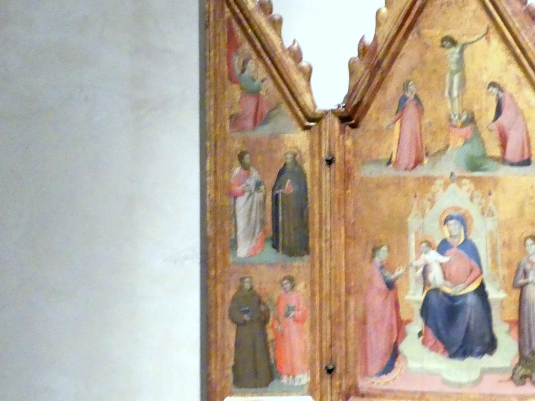 Reisetriptychon, Perugia, Nationalgalerie von Umbrien (Galleria nazionale dell'Umbria), 04: Giovanni di Bonino, Maestro di Paciano, Maestro della Dormitio di Terni, um 1370–1390, Bild 2/5