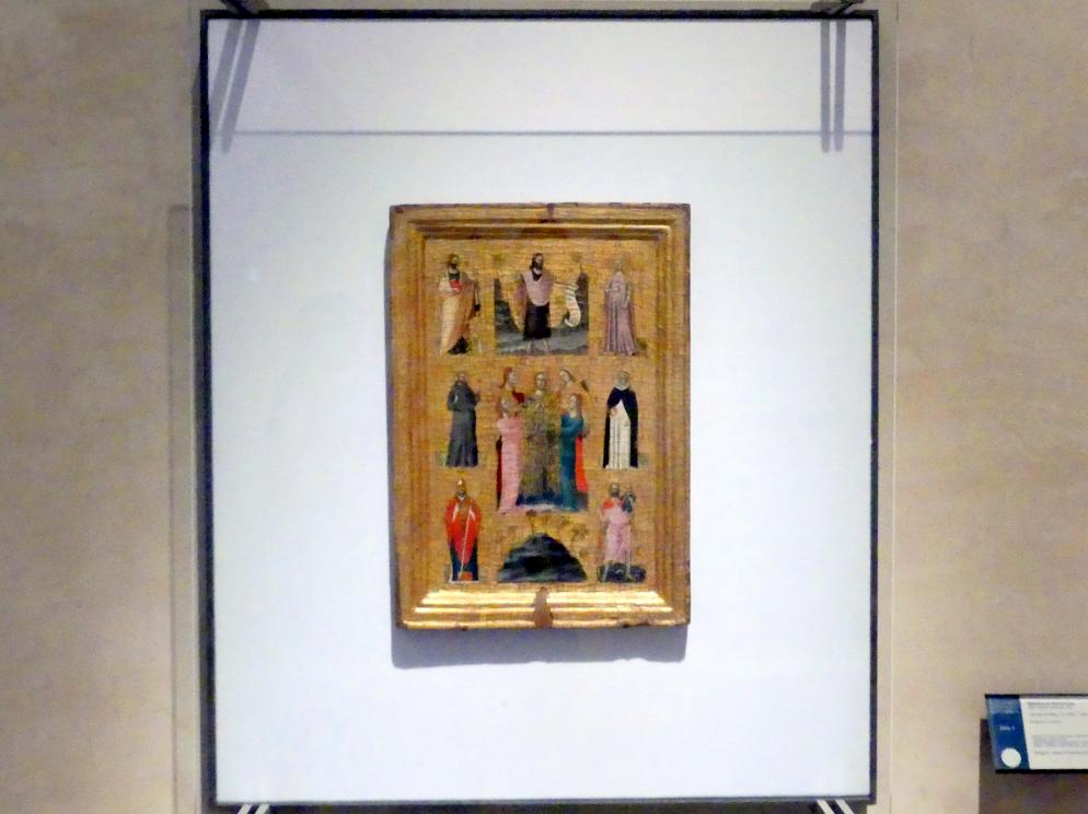 Maestro di Verucchio (1335), Teil eines Diptychons (?), Bologna, Santa Apollonia di Mezzaratta, jetzt Perugia, Nationalgalerie von Umbrien (Galleria nazionale dell'Umbria), 04: Giovanni di Bonino, Maestro di Paciano, Maestro della Dormitio di Terni, um 1330–1340, Bild 2/3