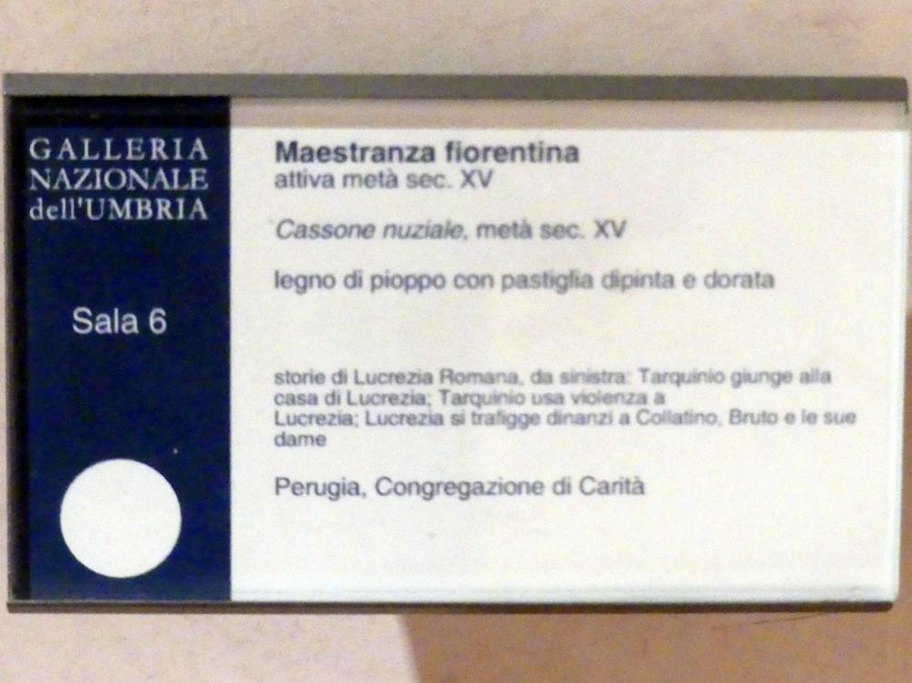 Truhe, Perugia, Nationalgalerie von Umbrien (Galleria nazionale dell'Umbria), 05: Taddeo di Bartolo, Mitte 15. Jhd., Bild 4/4