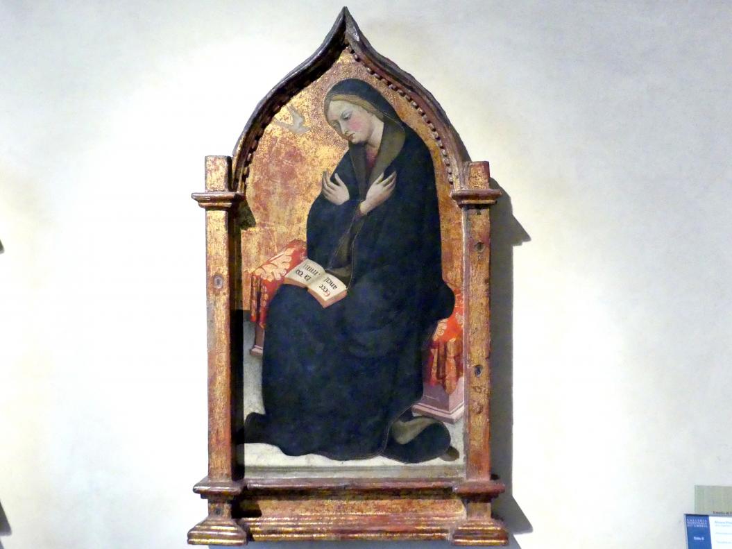 Álvaro Pires de Évora (1420), Mariä Verkündigung, Perugia, Nationalgalerie von Umbrien (Galleria nazionale dell'Umbria), 06: Gentile da Fabriano, Álvaro Pires de Évora, um 1420, Bild 3/4