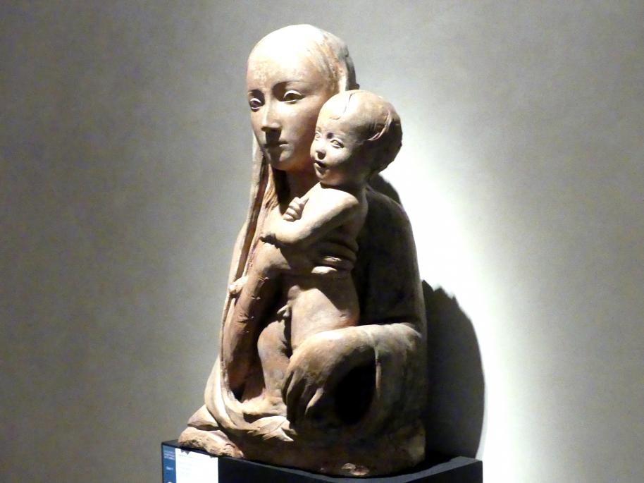 Agostino di Duccio (1446–1470), Maria mit Kind, Perugia, Chiesa di San Francesco al Prato, jetzt Perugia, Nationalgalerie von Umbrien (Galleria nazionale dell'Umbria), 08: Beato Angelico, um 1457–1461, Bild 3/5