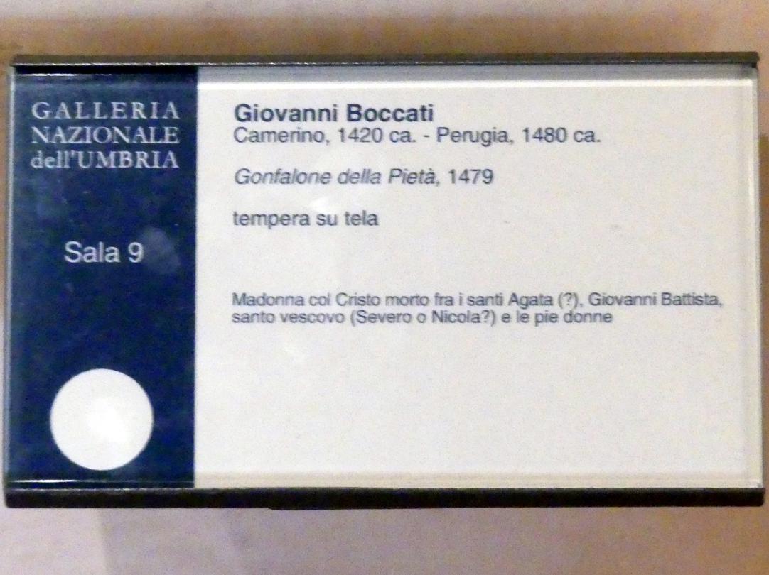 Giovanni Boccati (1446–1479), Pietà, Perugia, Nationalgalerie von Umbrien (Galleria nazionale dell'Umbria), 09: Giovanni Boccati, 1479, Bild 2/2
