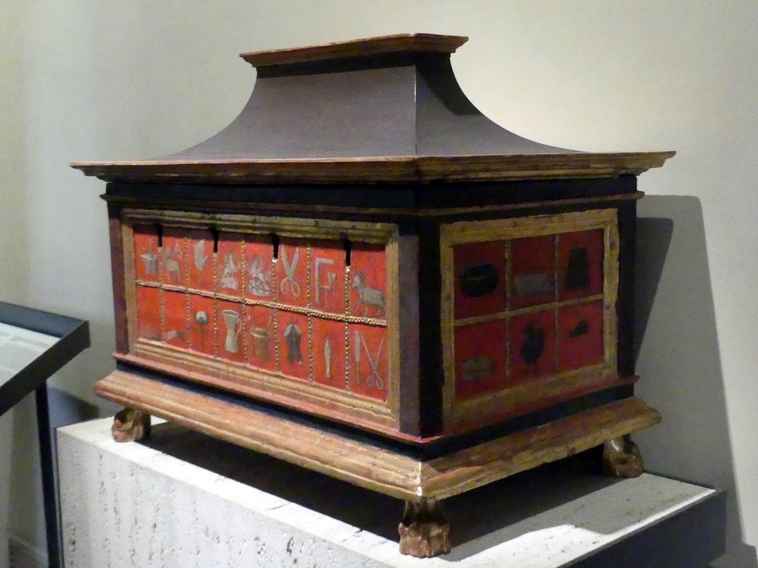 Wahlurne, Perugia, Palazzo dei Priori, jetzt Perugia, Nationalgalerie von Umbrien (Galleria nazionale dell'Umbria), 21: Cappella dei Priori, Perugino, um 1450–1480, Bild 2/3