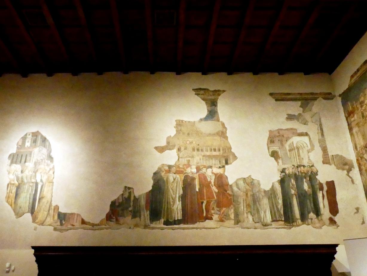 Benedetto Bonfigli (1448–1467), Wunder der hll. Ludwig von Toulouse und Herculanus von Perugia, Perugia, Nationalgalerie von Umbrien (Galleria nazionale dell'Umbria), 21: Cappella dei Priori, Perugino, um 1454–1480, Bild 3/5