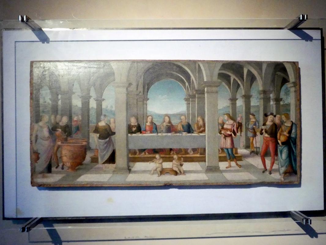 Pietro Perugino (Pietro di Cristoforo Vannucci) (1474–1517), Hochzeit von Kana, Perugia, Kirche Sant'Agostino, jetzt Perugia, Nationalgalerie von Umbrien (Galleria nazionale dell'Umbria), 26: Francesco di Giorgio Martini, um 1502–1523, Bild 2/3