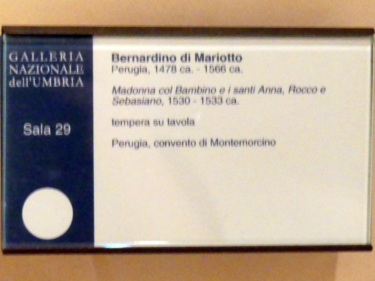 Bernardino di Mariotto (1528–1531), Beata Colomba da Rieti, Perugia, Convento di Montemorcino, jetzt Perugia, Nationalgalerie von Umbrien (Galleria nazionale dell'Umbria), 29: Bernardino di Mariotto, um 1530–1533, Bild 2/2