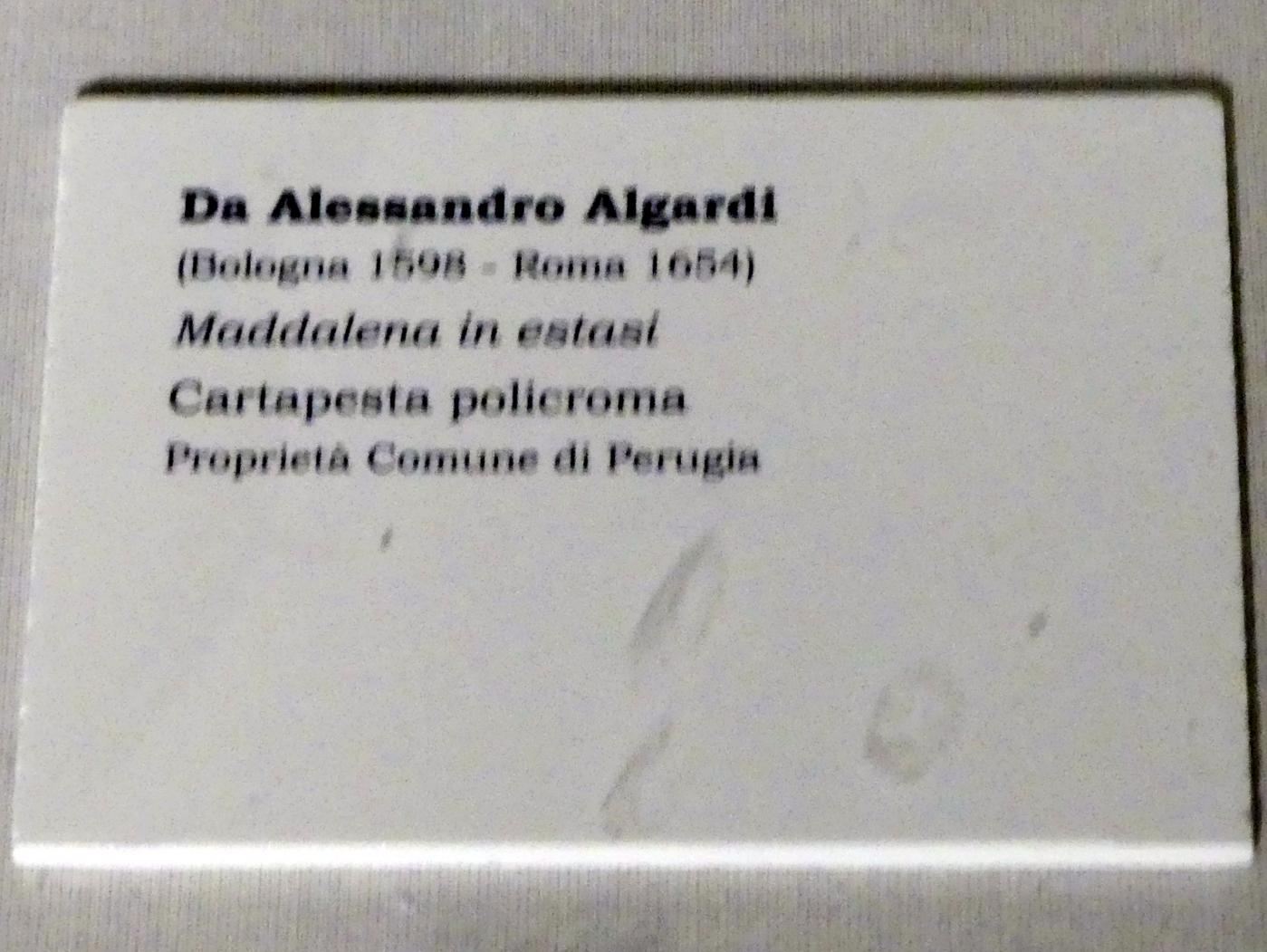 Alessandro Algardi (1635–1650), Heilige Maria Magdalena in Ekstase, Perugia, Nationalgalerie von Umbrien (Galleria nazionale dell'Umbria), 34: Collezione Martinelli, Undatiert, Bild 3/3