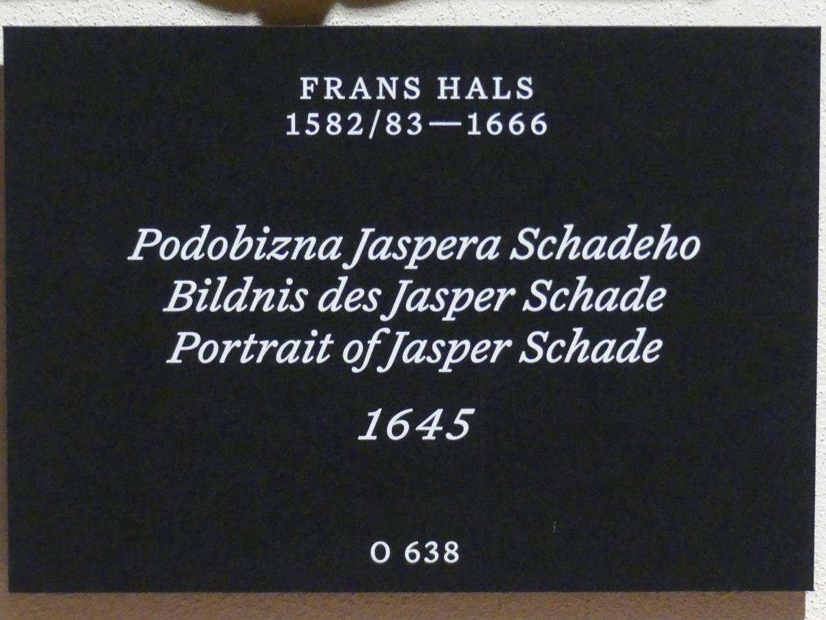 Frans Hals (1616–1664), Bildnis des Jasper Schade, Prag, Nationalgalerie im Palais Schwarzenberg, Erdgeschoss, Saal 3, 1645, Bild 2/3