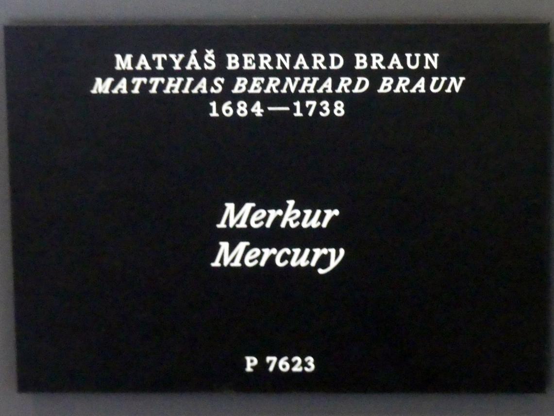 Matthias Bernhard Braun (1710–1725), Merkur, Prag, Nationalgalerie im Palais Schwarzenberg, Erdgeschoss, Vorhalle, Undatiert, Bild 4/4