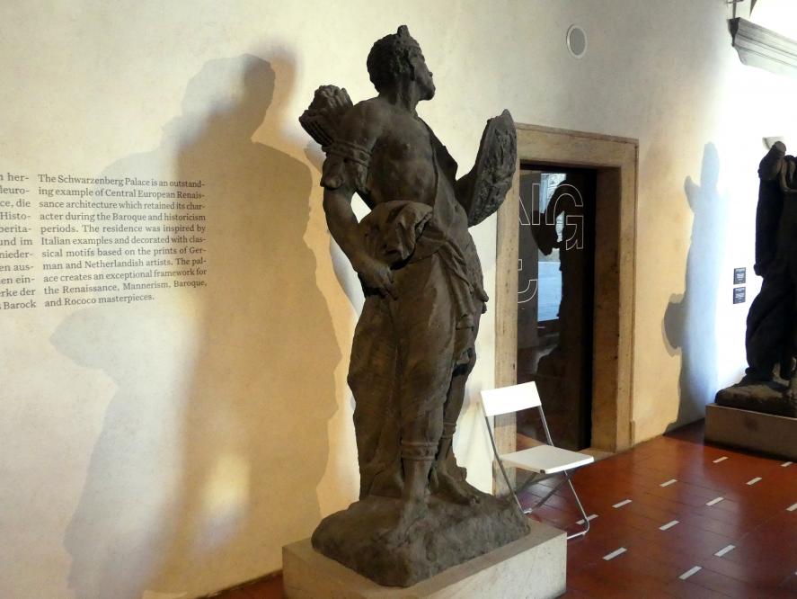 Ferdinand Maximilian Brokoff (1707–1731), Schildhaltender Mohr, Prag, Nationalgalerie im Palais Schwarzenberg, Erdgeschoss, Vorhalle, 1718–1719, Bild 3/4