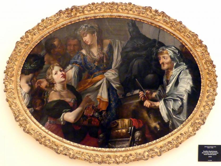 Johann Rudolf Byss (1692–1735), Die Vestalin Claudia Quinta, Prag, Nationalgalerie im Palais Schwarzenberg, 1. Obergeschoss, Saal 1, 1692