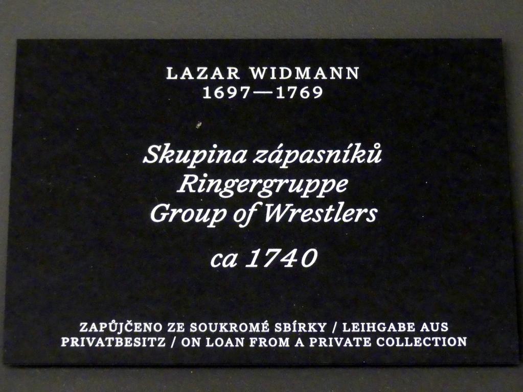 Lazar Widman (1740), Ringergruppe, Prag, Nationalgalerie im Palais Schwarzenberg, 1. Obergeschoss, Saal 2, um 1740, Bild 3/3