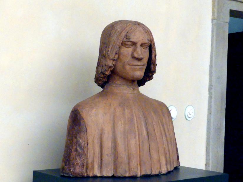 Bildnis des Lorenzo de' Medici, Prag, Nationalgalerie im Palais Schwarzenberg, 2. Obergeschoss, Saal 1, um 1500, Bild 2/4
