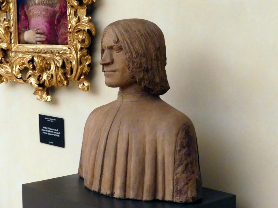 Bildnis des Lorenzo de' Medici, Prag, Nationalgalerie im Palais Schwarzenberg, 2. Obergeschoss, Saal 1, um 1500, Bild 3/4