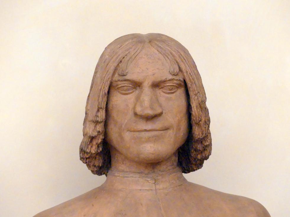 Bildnis des Lorenzo de' Medici, Prag, Nationalgalerie im Palais Schwarzenberg, 2. Obergeschoss, Saal 1, um 1500, Bild 4/4