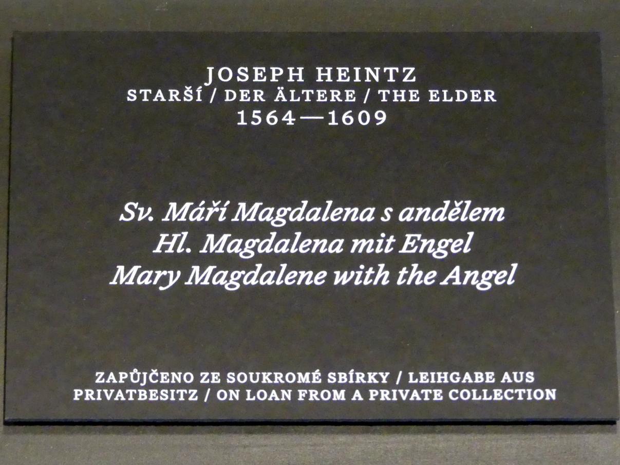 Joseph Heintz der Ältere (1590–1605), Hl. Magdalena mit Engel, Prag, Nationalgalerie im Palais Schwarzenberg, 2. Obergeschoss, Saal 4, Undatiert, Bild 2/2
