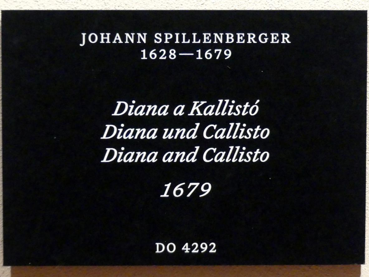 Johann von Spillenberger (1665–1679), Diana und Callisto, Prag, Nationalgalerie im Palais Schwarzenberg, Erdgeschoss, Saal 1, 1679, Bild 2/2
