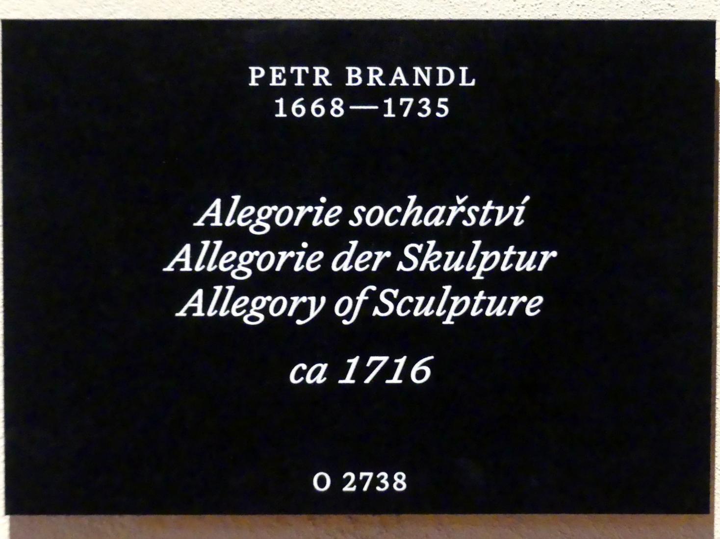 Peter Johann Brandl (1697–1728), Allegorie der Skulptur, Prag, Nationalgalerie im Palais Schwarzenberg, Erdgeschoss, Saal 2, um 1716, Bild 2/2