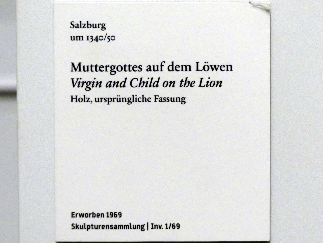 Muttergottes auf dem Löwen, Berlin, Bode-Museum, Saal 111, um 1340–1350, Bild 4/4