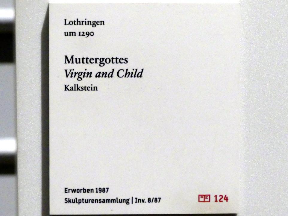Muttergottes, Berlin, Bode-Museum, Saal 111, um 1290, Bild 3/3