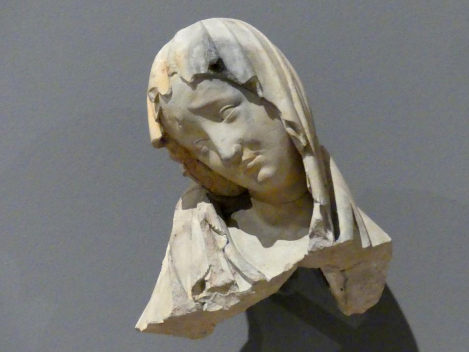 Köpfe von einem Vesperbild, Berlin, Bode-Museum, Saal 111, um 1400, Bild 2/4