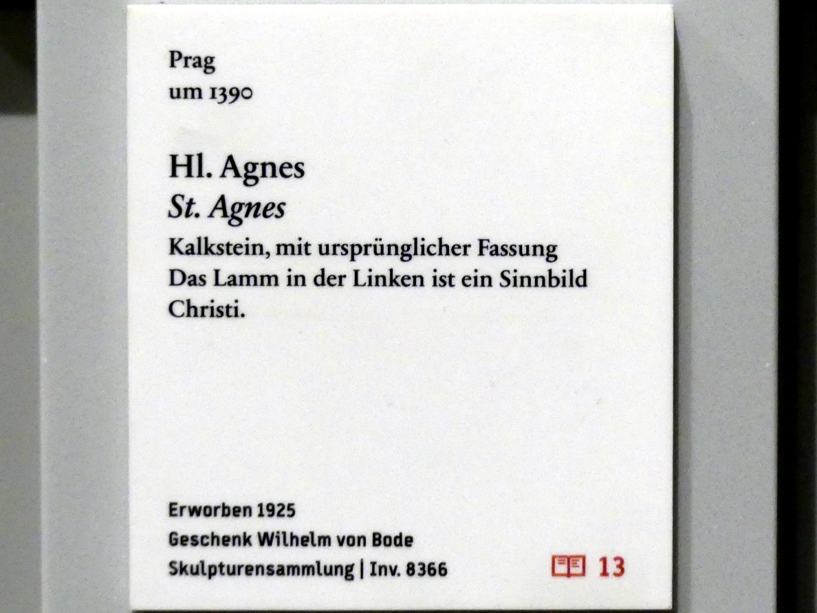 Hl. Agnes, Berlin, Bode-Museum, Saal 111, um 1390, Bild 3/3