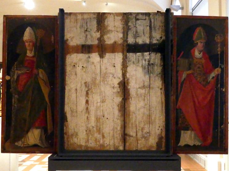 Flügelretabel mit der Muttergottes, der Anna Selbdritt und weiteren Heiligen, Berlin, Bode-Museum, Saal 107, um 1520, Bild 2/3