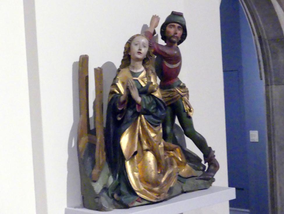 Michel Erhart (1472–1516), Enthauptung der hl. Katharina, Ravensburg, Liebfrauenkirche, jetzt Berlin, Bode-Museum, Saal 107, um 1480, Bild 2/4