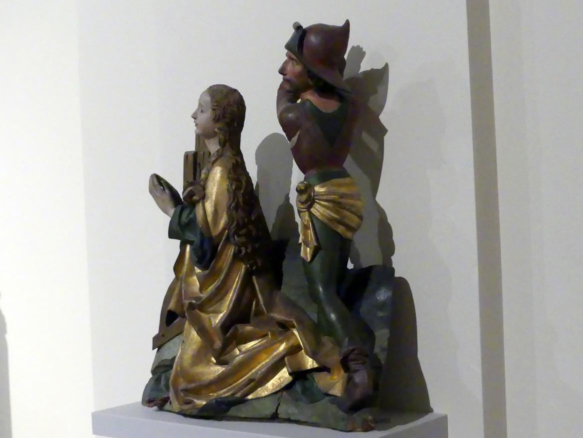 Michel Erhart (1472–1516), Enthauptung der hl. Katharina, Ravensburg, Liebfrauenkirche, jetzt Berlin, Bode-Museum, Saal 107, um 1480, Bild 3/4