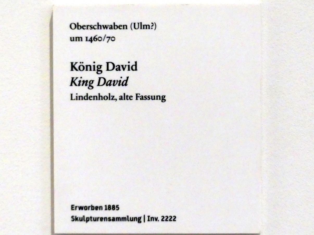 König David, Berlin, Bode-Museum, Saal 106, um 1460–1470, Bild 3/3