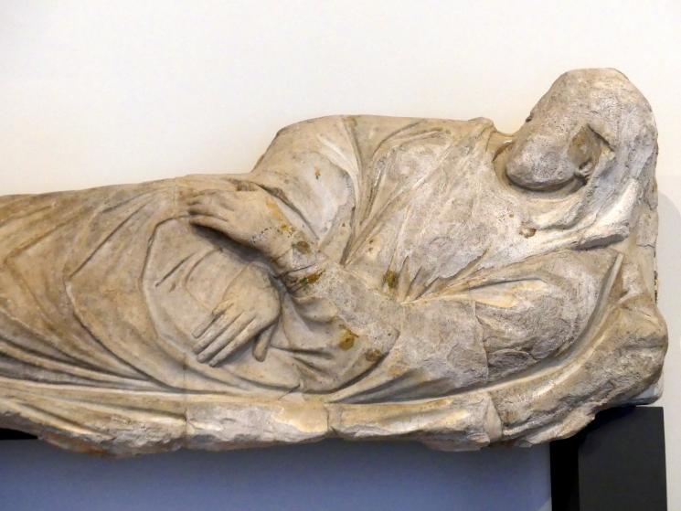 Arnolfo di Cambio (1270–1300), Tod der Maria (Fragmente), Florenz, Dom Santa Maria del Fiore, jetzt Berlin, Bode-Museum, Saal 108, um 1300, Bild 3/5