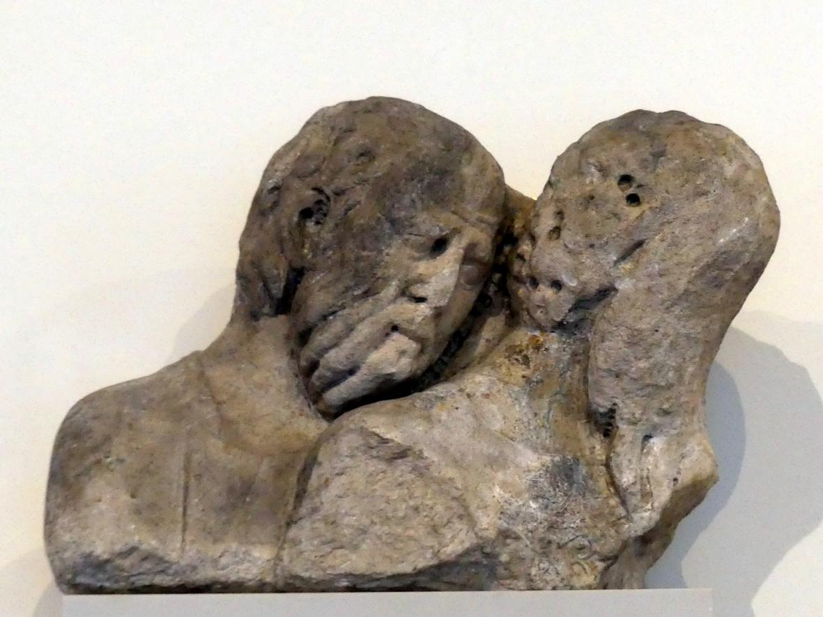 Arnolfo di Cambio (1270–1300), Tod der Maria (Fragmente), Florenz, Dom Santa Maria del Fiore, jetzt Berlin, Bode-Museum, Saal 108, um 1300, Bild 4/5