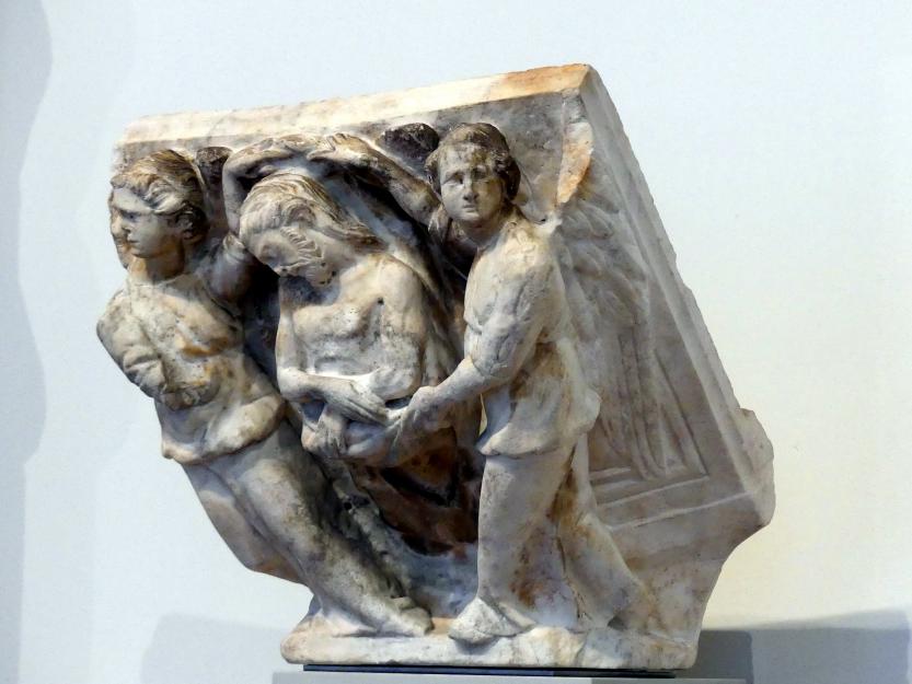 Giovanni Pisano (1291–1314), Engelpietà, Berlin, Bode-Museum, Saal 108, um 1300, Bild 2/3