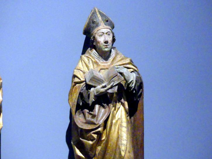 Heiliger Bischof, Berlin, Bode-Museum, Saal 109, um 1470–1480, Bild 2/3